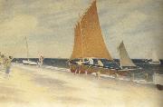 Joseph E.Southall Pleasures of the Seaside oil painting